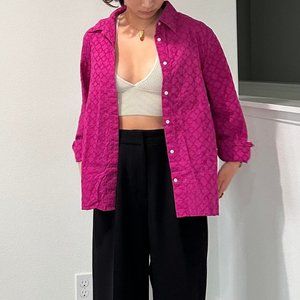 Vintage, Bright Mauve Polo Button Up from Talbots